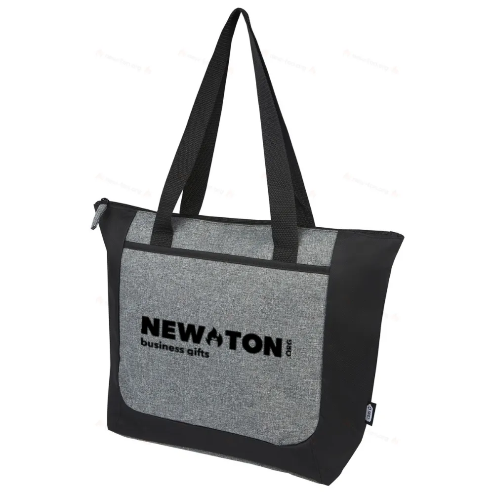 Сумка-тоут с молнией из переработанных материалов Reclaim GRS, двухцветная