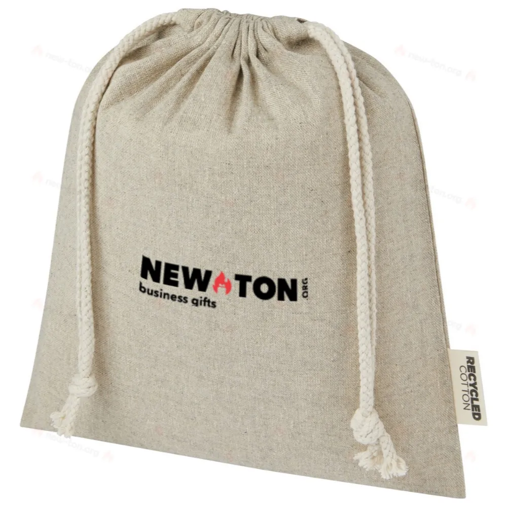 Подарочная сумка среднего размера Pheebs из переработанного хлопка GRS, плотность 150 г/м², объем 1.5 л