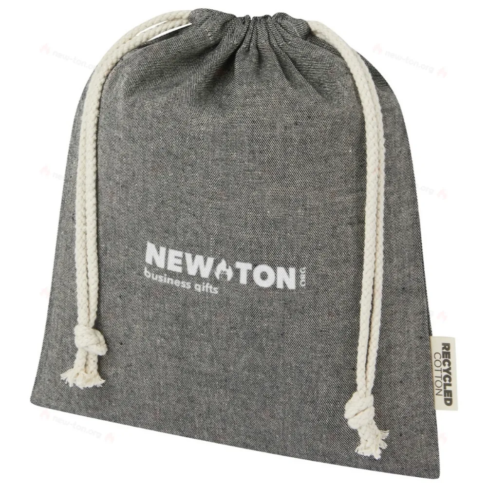 Подарочный пакет среднего размера Pheebs из переработанного хлопка GRS, плотность 150 г/м², объем 1.5 л