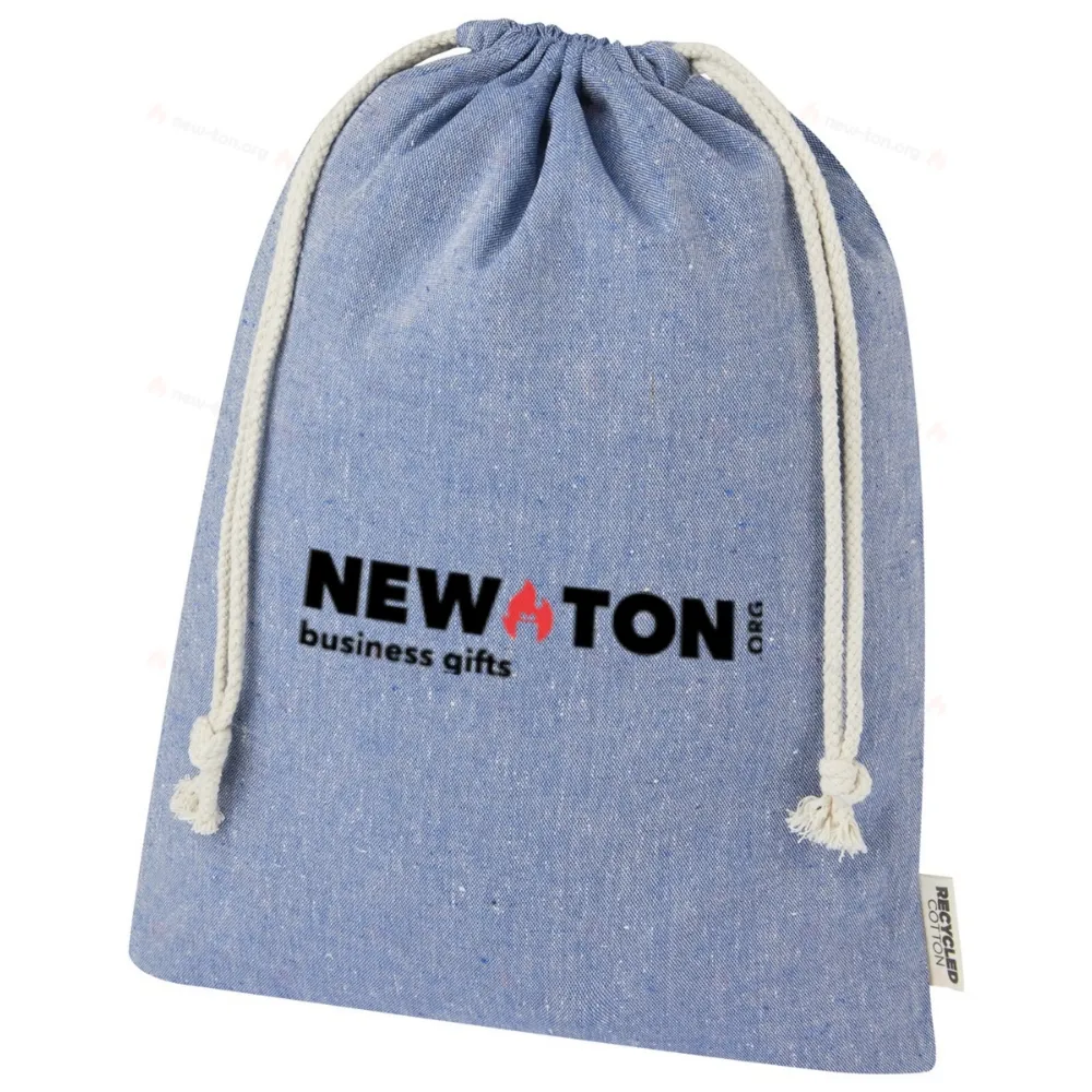 Подарочный пакет из переработанного хлопка GRS Pheebs 150 г/м², большой, 4 л