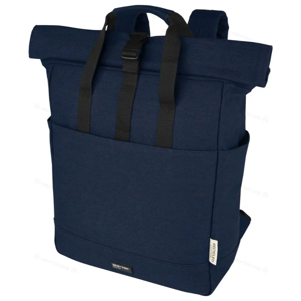 Рюкзак для ноутбука с верхним клапаном Joey 15” GRS из переработанного холста, 15 литров