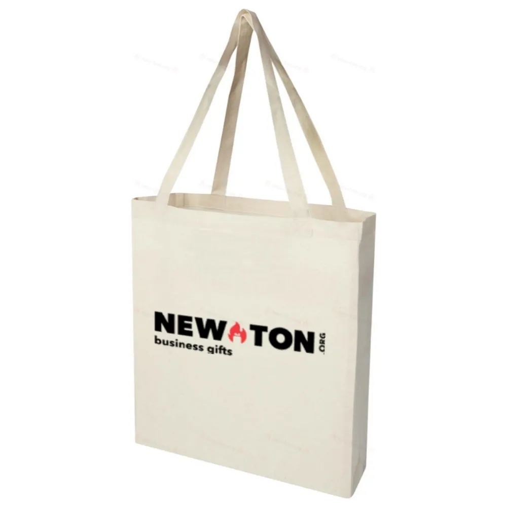 
                                            Madras torba na zakupy z bawełny z recyklingu z certyfikatem GRS 140 g/m² z dnem
                                            