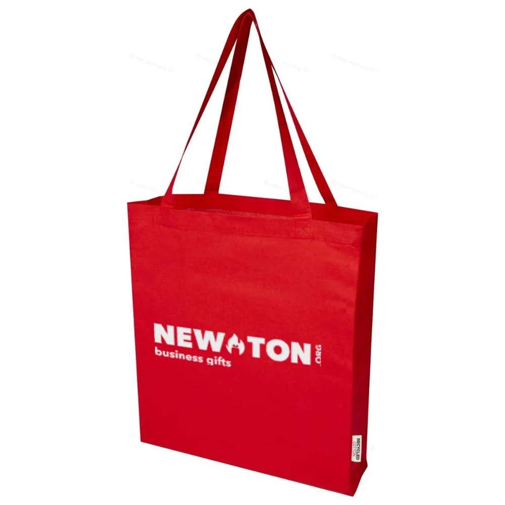 
                                            Madras torba na zakupy z bawełny z recyklingu z certyfikatem GRS 140 g/m² z dnem
                                            