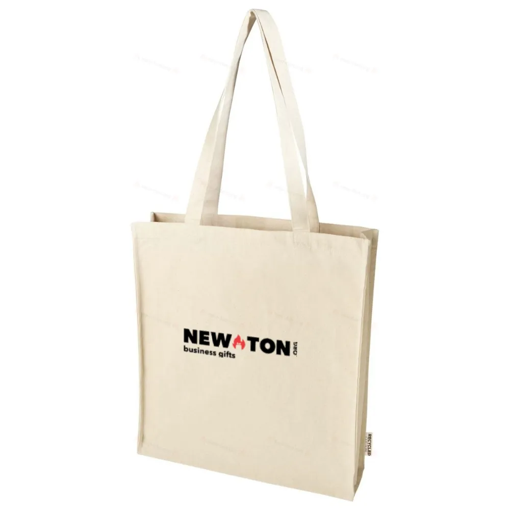 Сумка-шоппер с боковыми вставками из переработанного материала GRS, плотность 270 г/м², объем 14 л, 