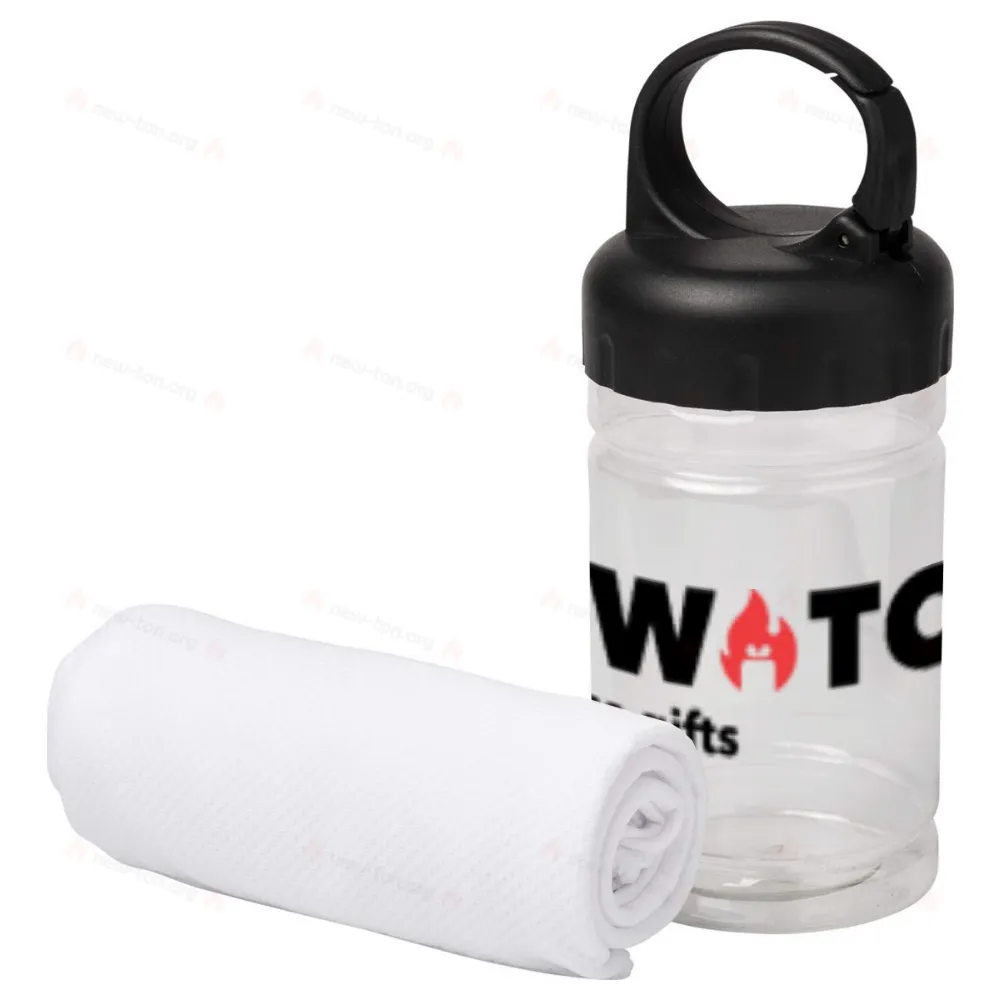 Охлаждающее полотенце Remy в контейнере из ПЭТ