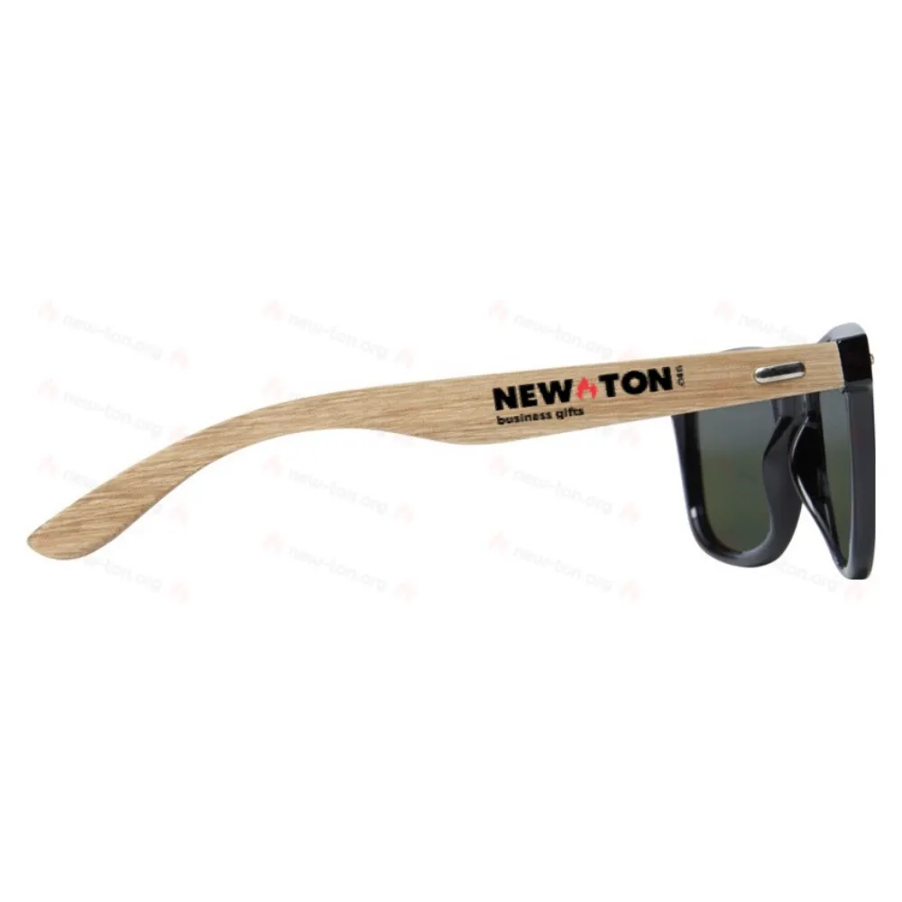 
                                            Hiru rPET/wood mirrored polarized sunglasses in gift box
                                            