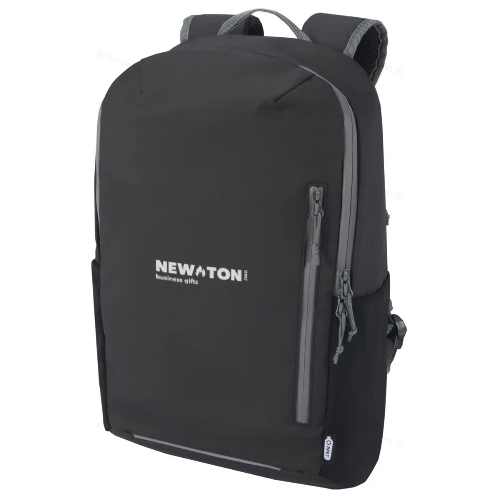 
                                            Aqua waterproof backpack made from recycled materials with GRS certification, suitable for a 15-inch laptop and with a capacity of 21 liters.
                                            