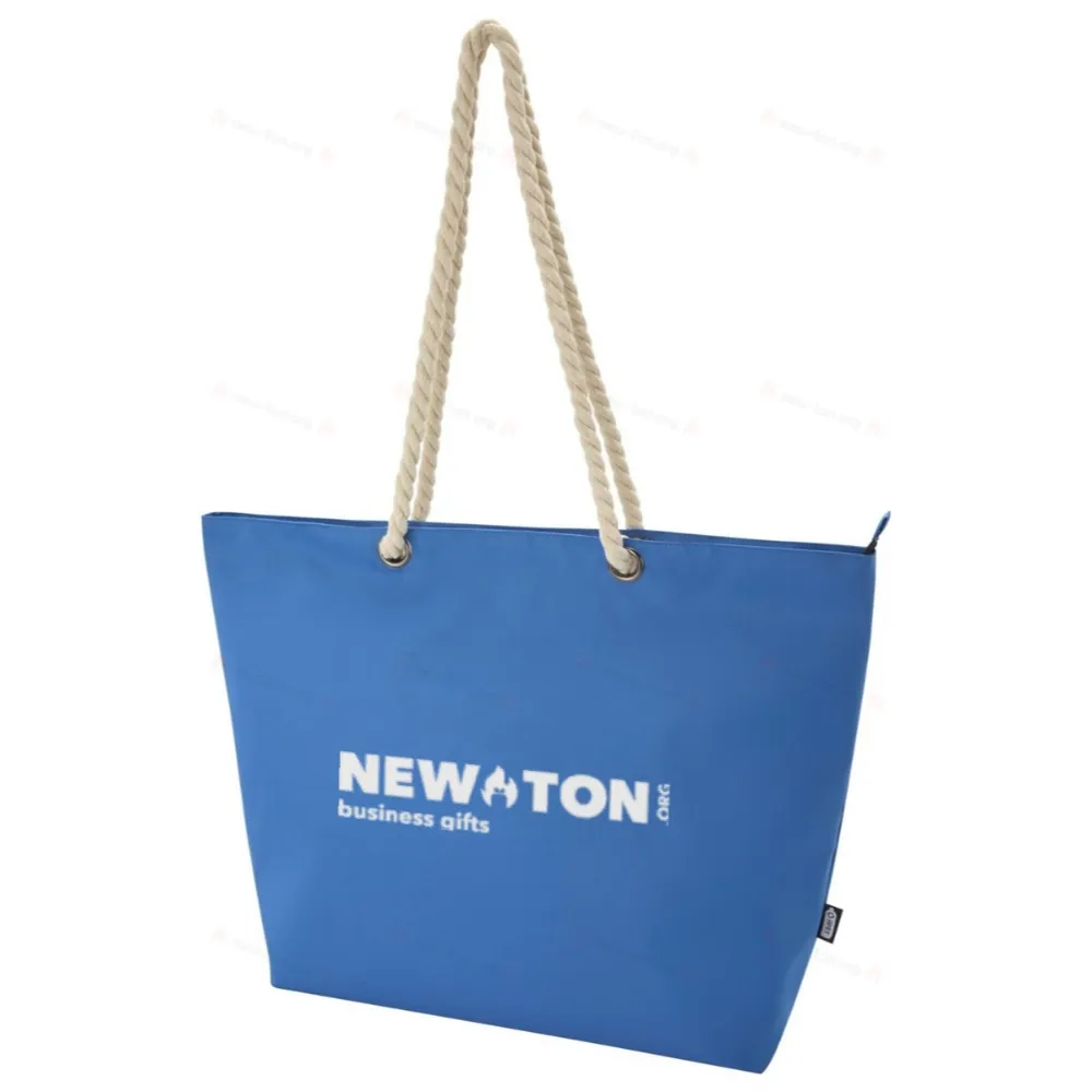 
                                                Panama GRS recycled beach cooler tote bag with cord handles
                                                