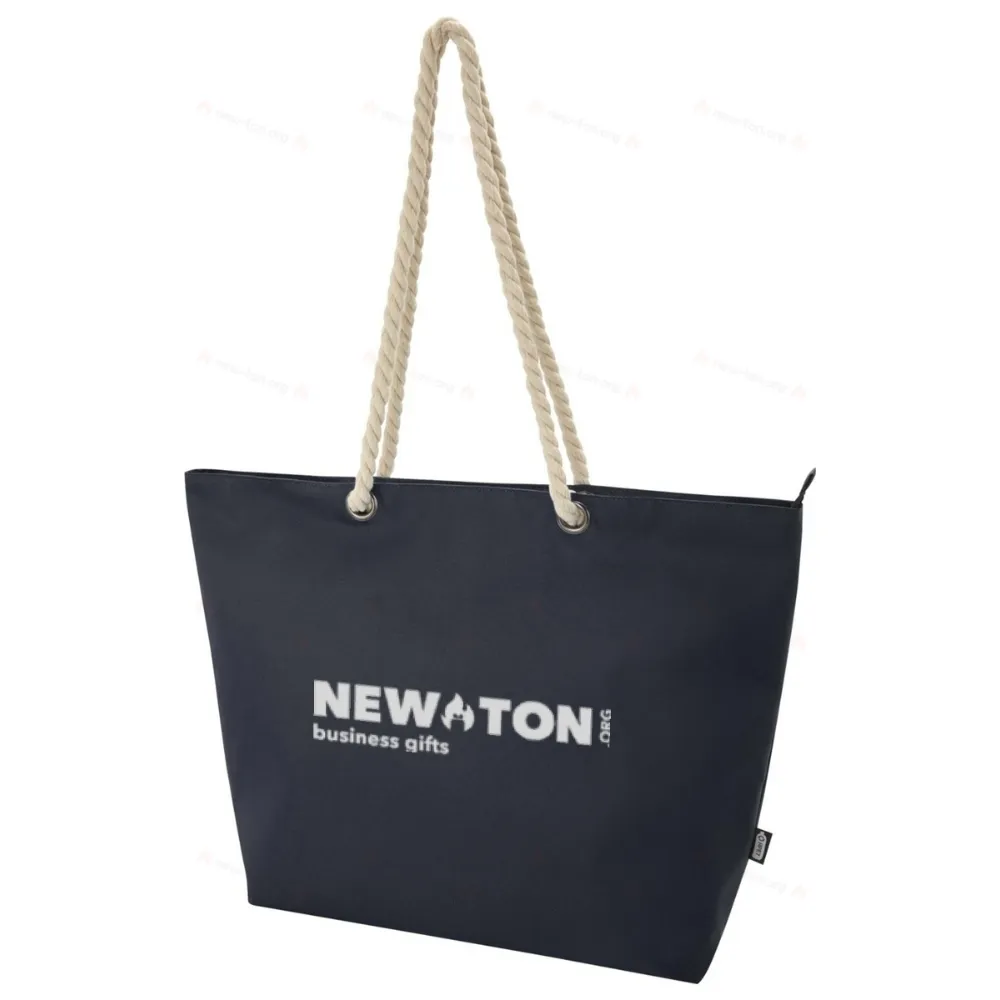 
                                                Panama GRS recycled beach cooler tote bag with cord handles
                                                