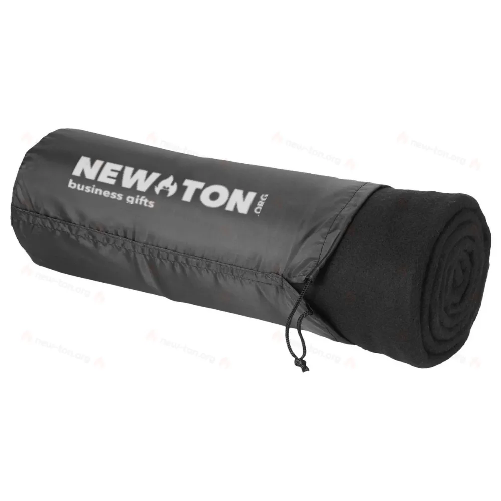 
                                            Huggy fleece plaid blanket with carry pouch
                                            