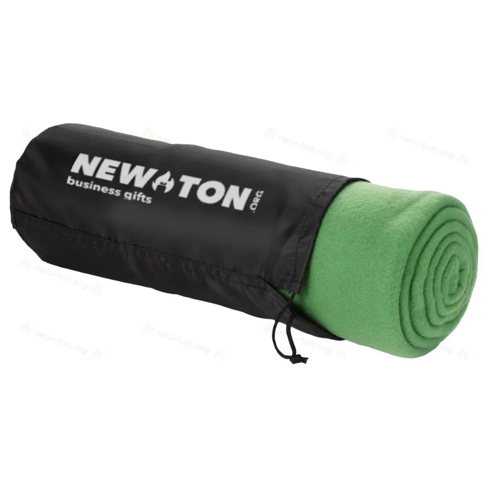 
                                            Huggy fleece plaid blanket with carry pouch
                                            