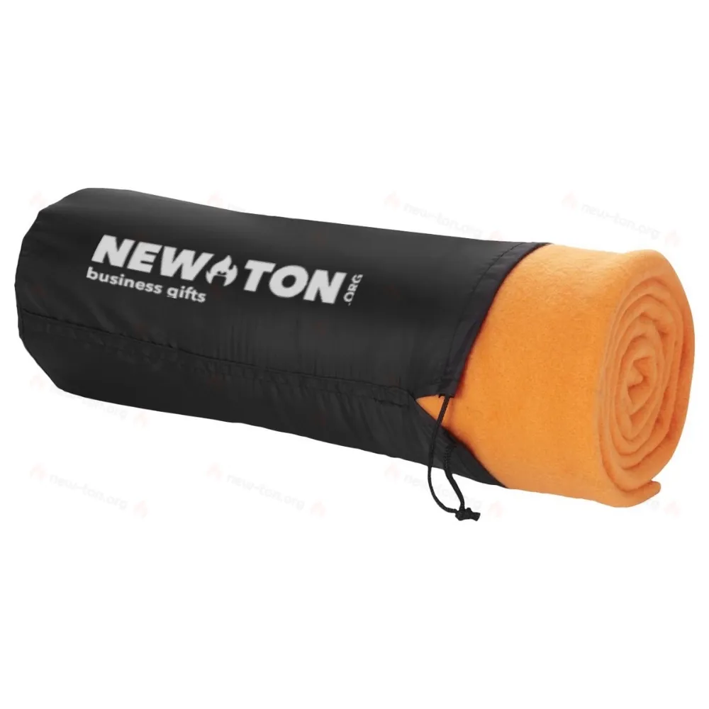 
                                            Huggy fleece plaid blanket with carry pouch
                                            