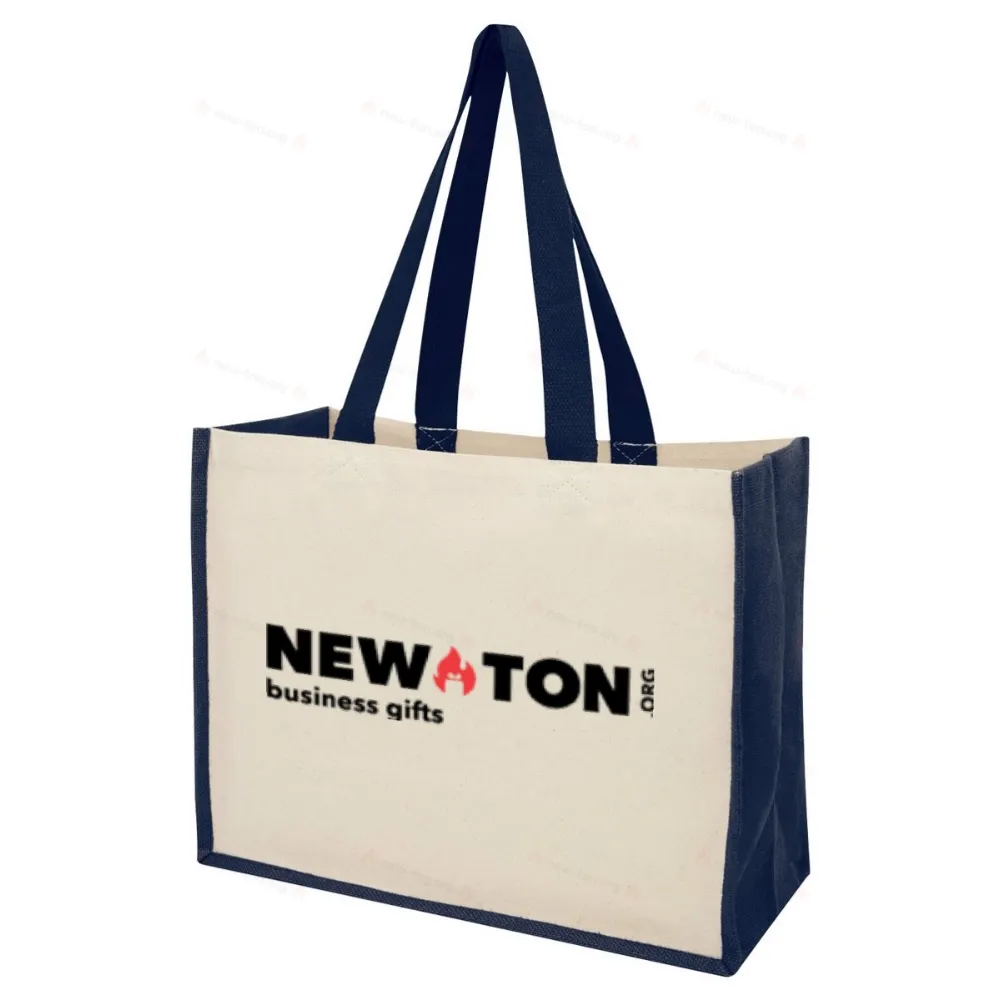 
                                            Varai 320 g/m² canvas and jute shopping tote bag 23L
                                            