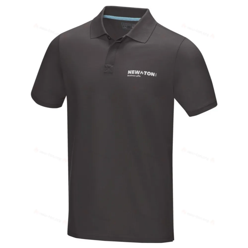 
                                            Graphite short sleeve men’s GOTS organic polo
                                            