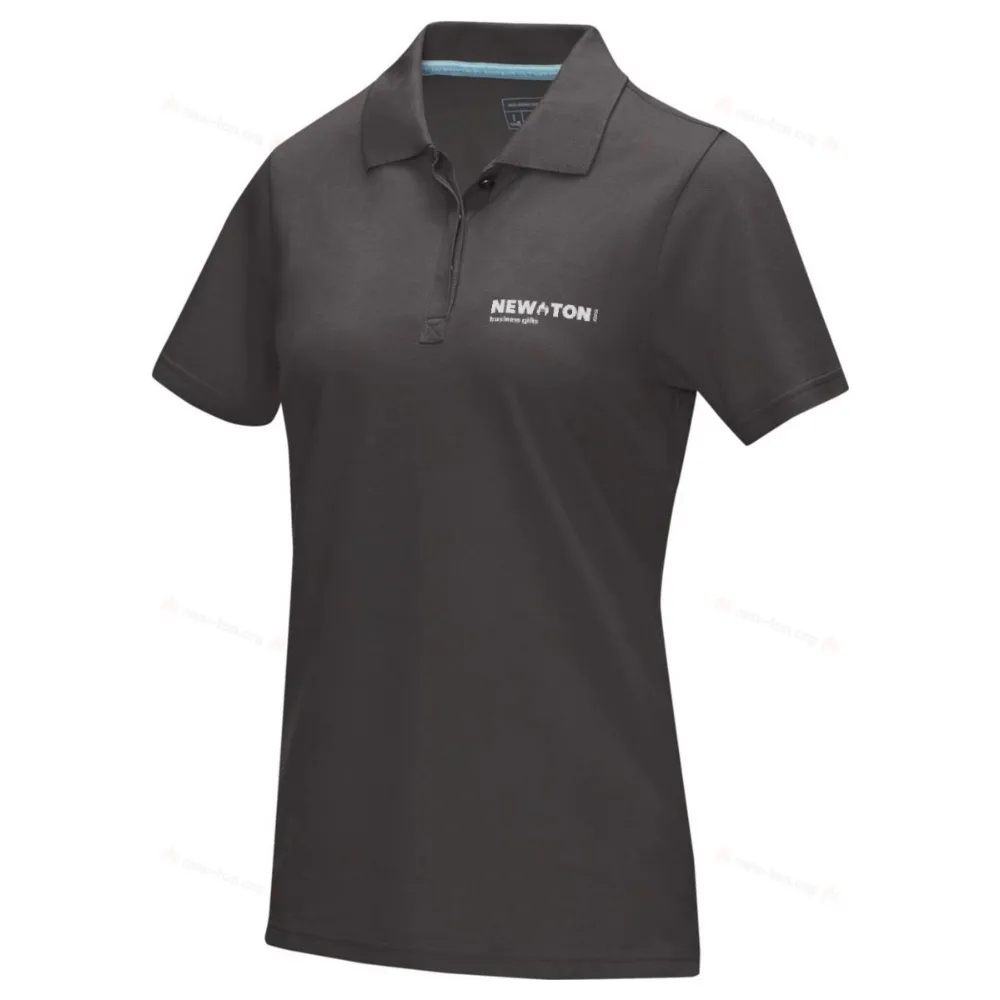 
                                            Graphite short sleeve women’s GOTS organic polo
                                            