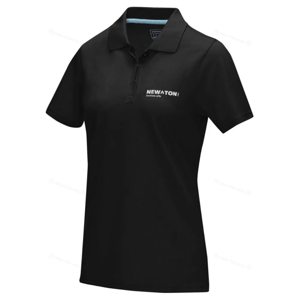 
                                            Graphite short sleeve women’s GOTS organic polo
                                            
