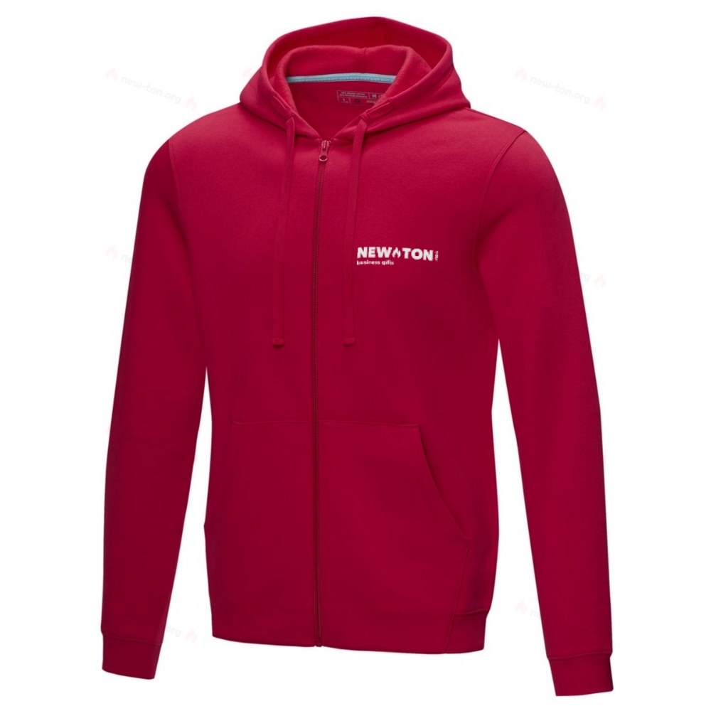 Мужская толстовка на молнии Ruby из органического переработанного материала с сертификатом GOTS