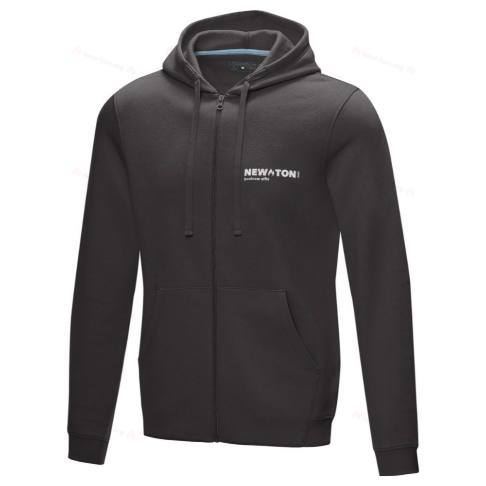 Мужская толстовка на молнии Ruby из органического переработанного материала с сертификатом GOTS