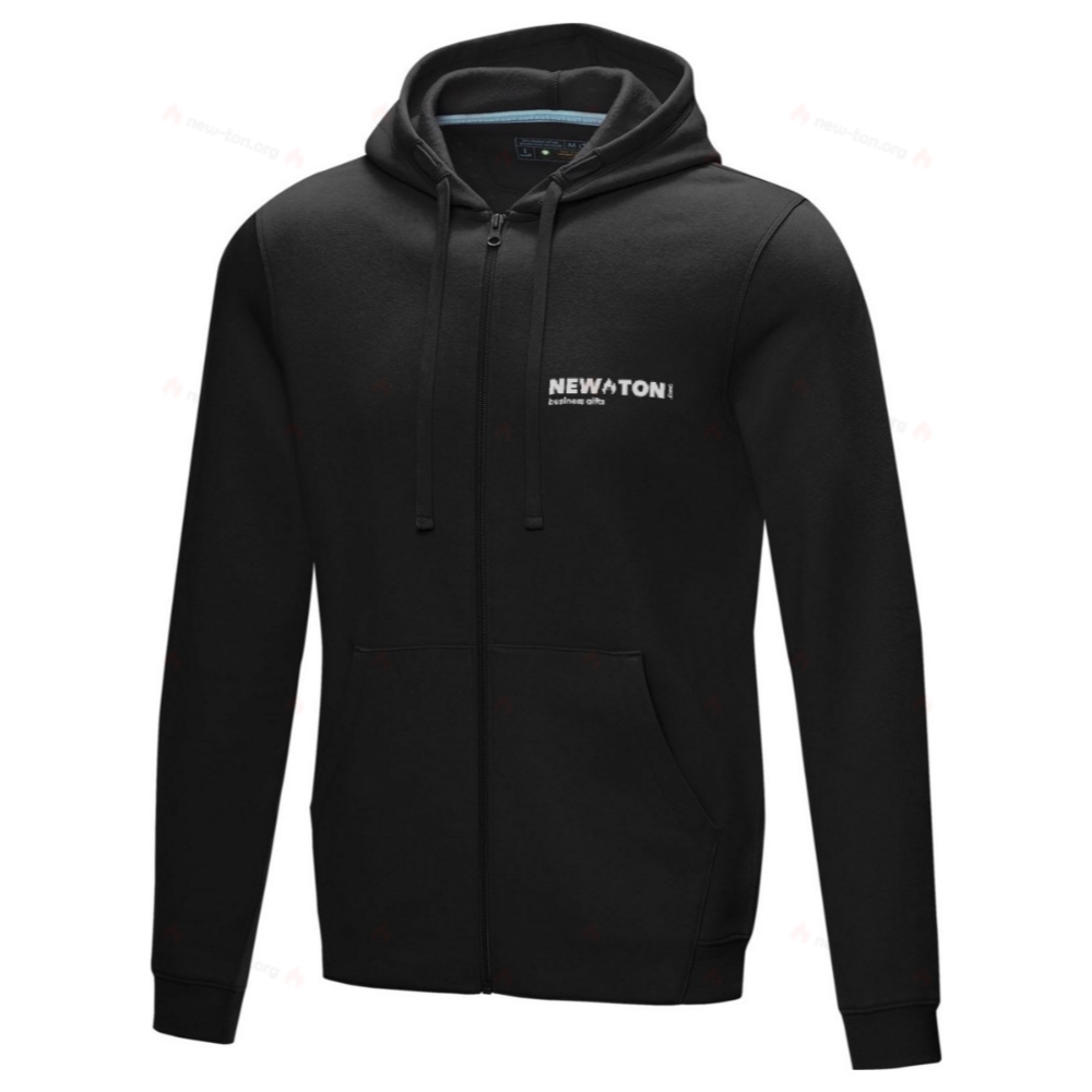 Мужская толстовка на молнии Ruby из органического переработанного материала с сертификатом GOTS