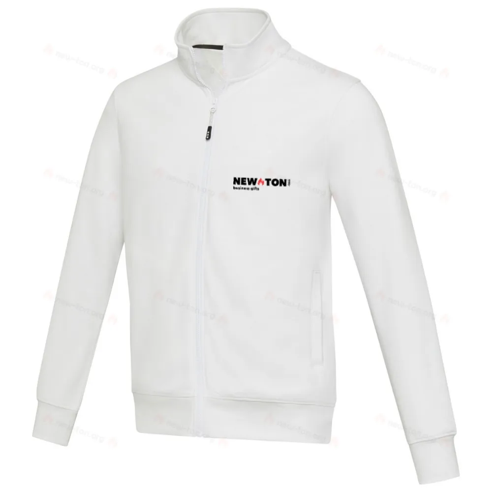 Унисексовая футболка Galena из переработанного материала с молнией на всю длину.