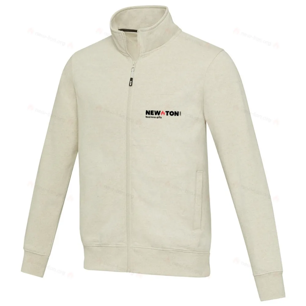 Унисексовая футболка Galena из переработанного материала с молнией на всю длину.