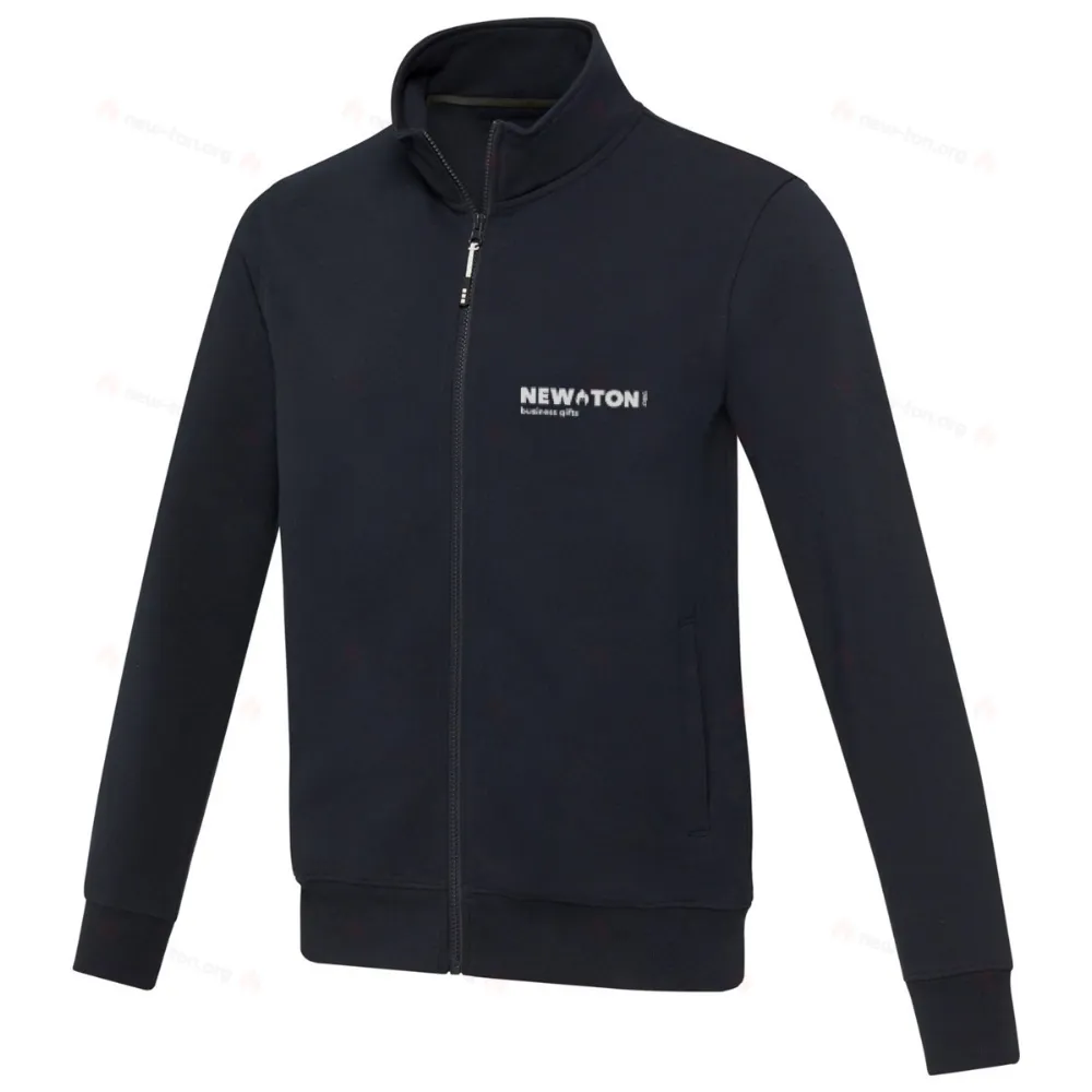 Унисексовая футболка Galena из переработанного материала с молнией на всю длину.