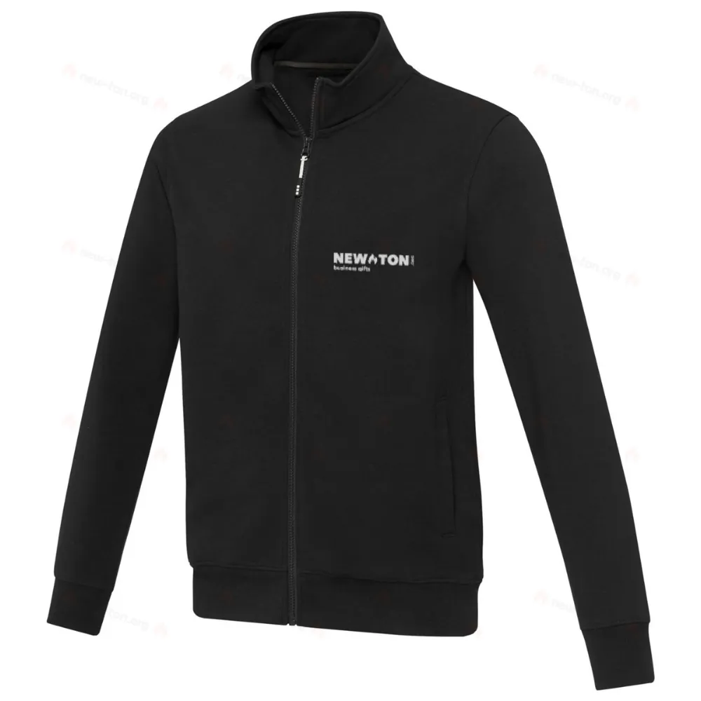 Унисексовая футболка Galena из переработанного материала с молнией на всю длину.