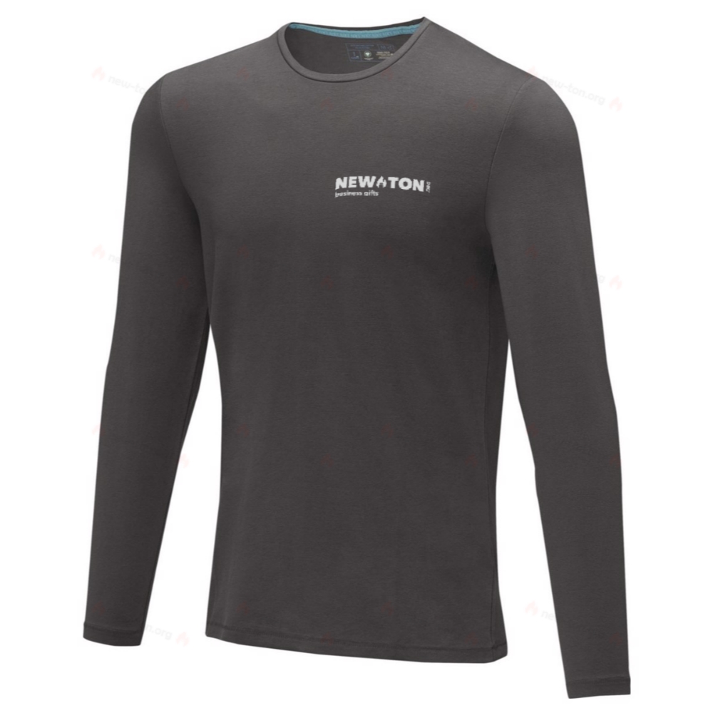 Мужская футболка с длинным рукавом Ponoka из органического хлопка GOTS