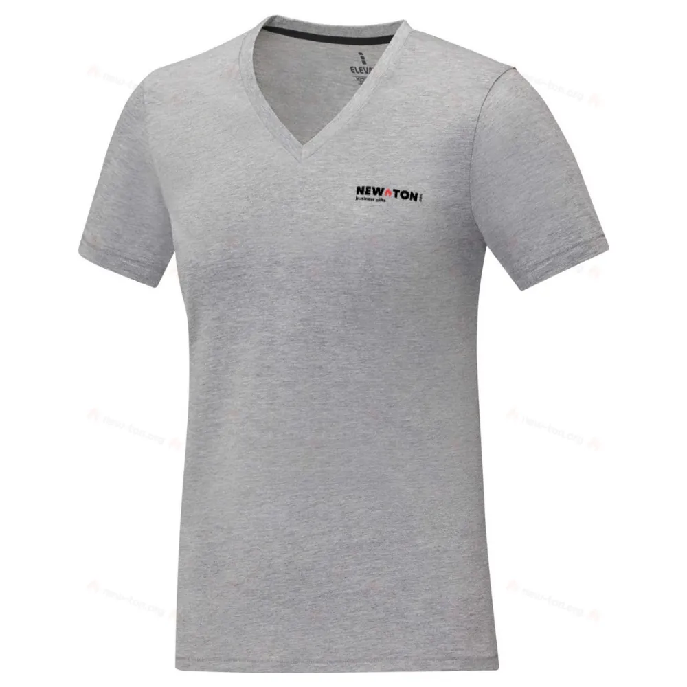 Женская футболка с коротким рукавом и V-образным вырезом Somoto