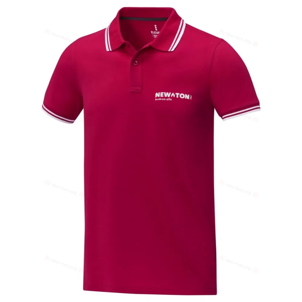 Мужское поло Amarago с коротким рукавом и отделкой