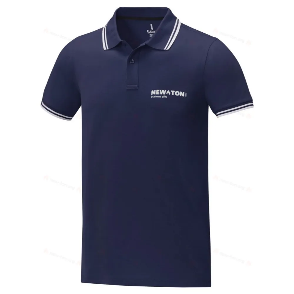 Мужское поло Amarago с коротким рукавом и отделкой