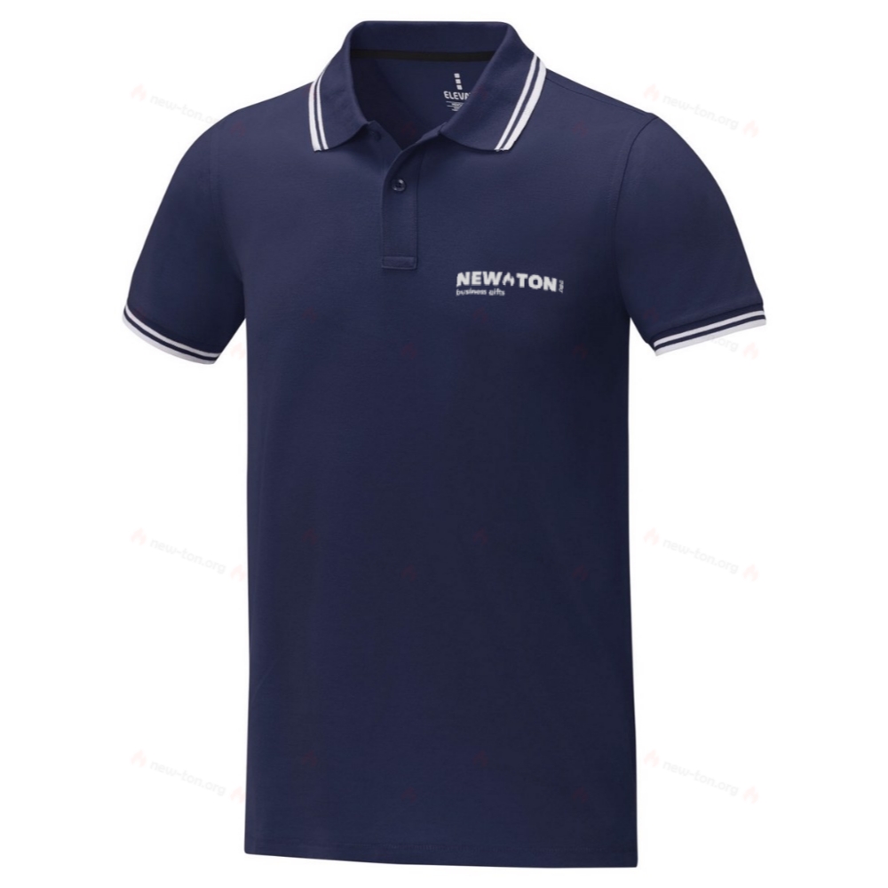 Мужское поло Amarago с коротким рукавом и отделкой