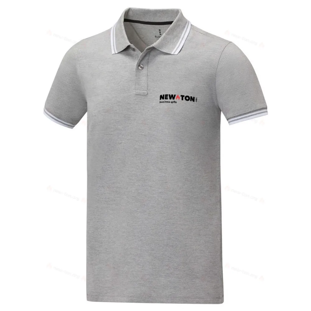 Мужское поло Amarago с коротким рукавом и отделкой