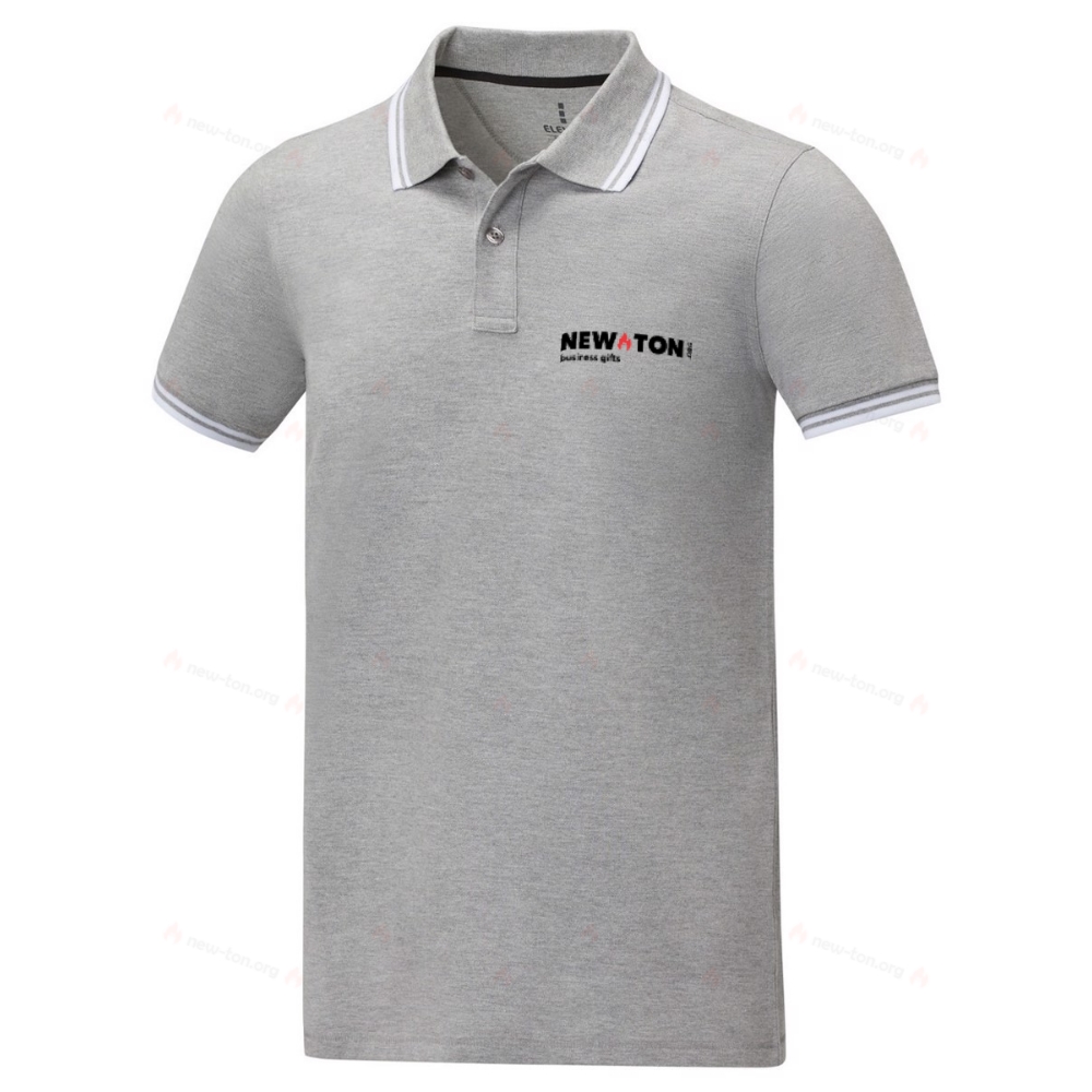 Мужское поло Amarago с коротким рукавом и отделкой