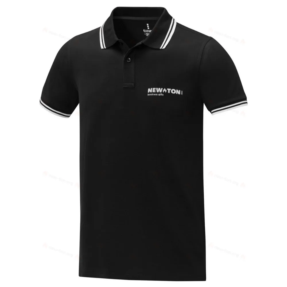 Мужское поло Amarago с коротким рукавом и отделкой