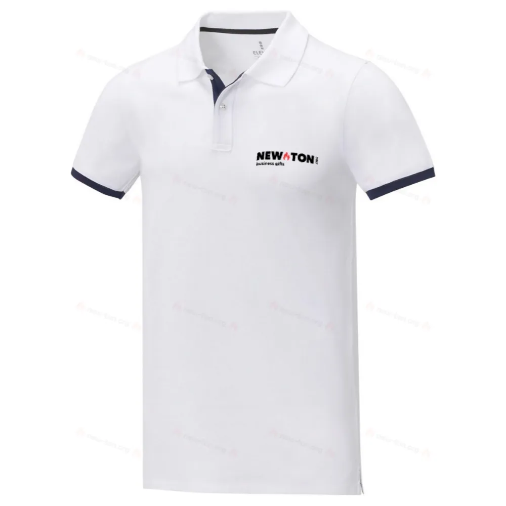 Мужское двухцветное поло с коротким рукавом Morgan