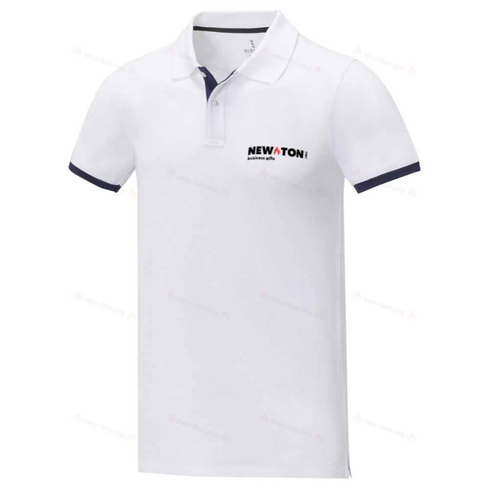 Мужское двухцветное поло с коротким рукавом Morgan