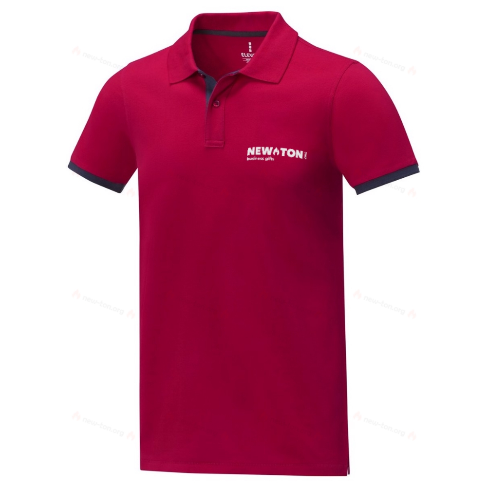 Мужское двухцветное поло с коротким рукавом Morgan