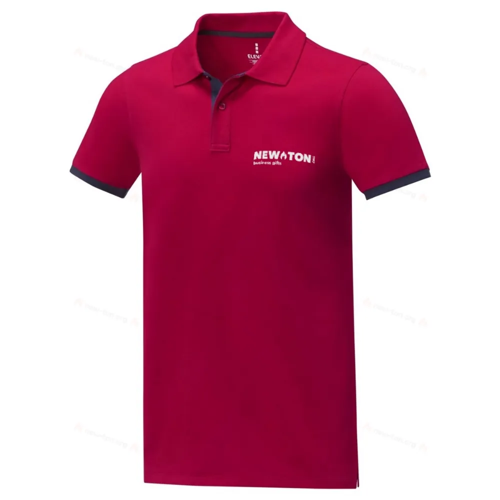 Мужское двухцветное поло с коротким рукавом Morgan