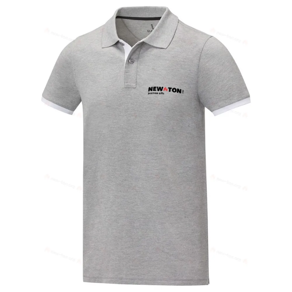 Мужское двухцветное поло с коротким рукавом Morgan