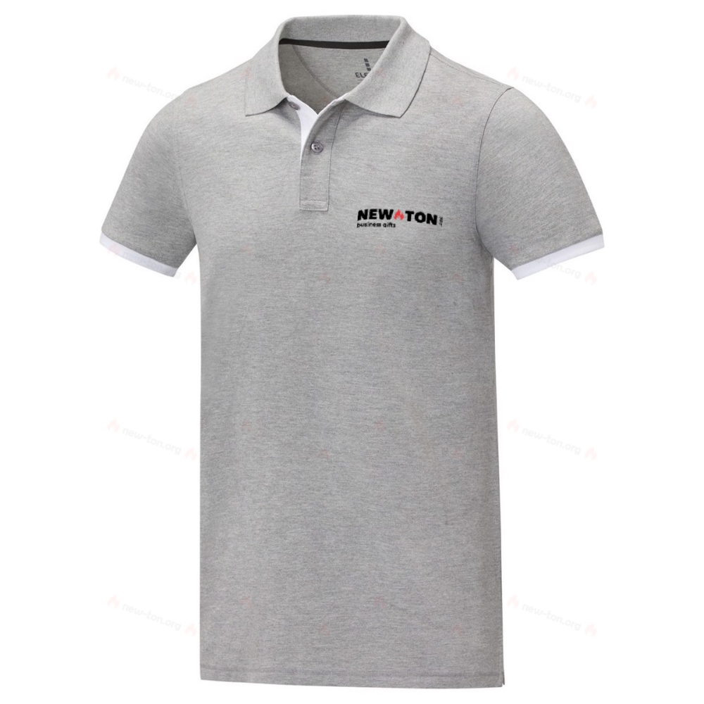 Мужское двухцветное поло с коротким рукавом Morgan