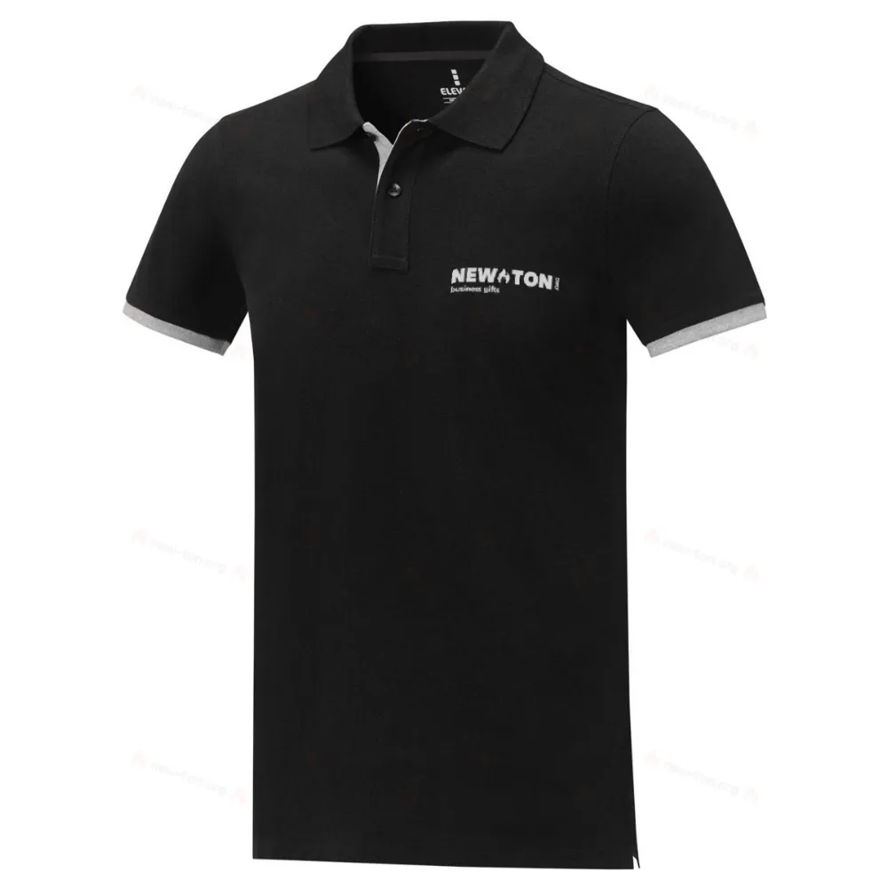 Мужское двухцветное поло с коротким рукавом Morgan