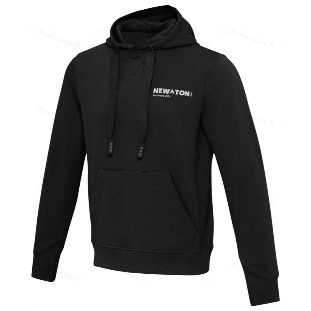 Laguna blue unisex hoodie with a hood