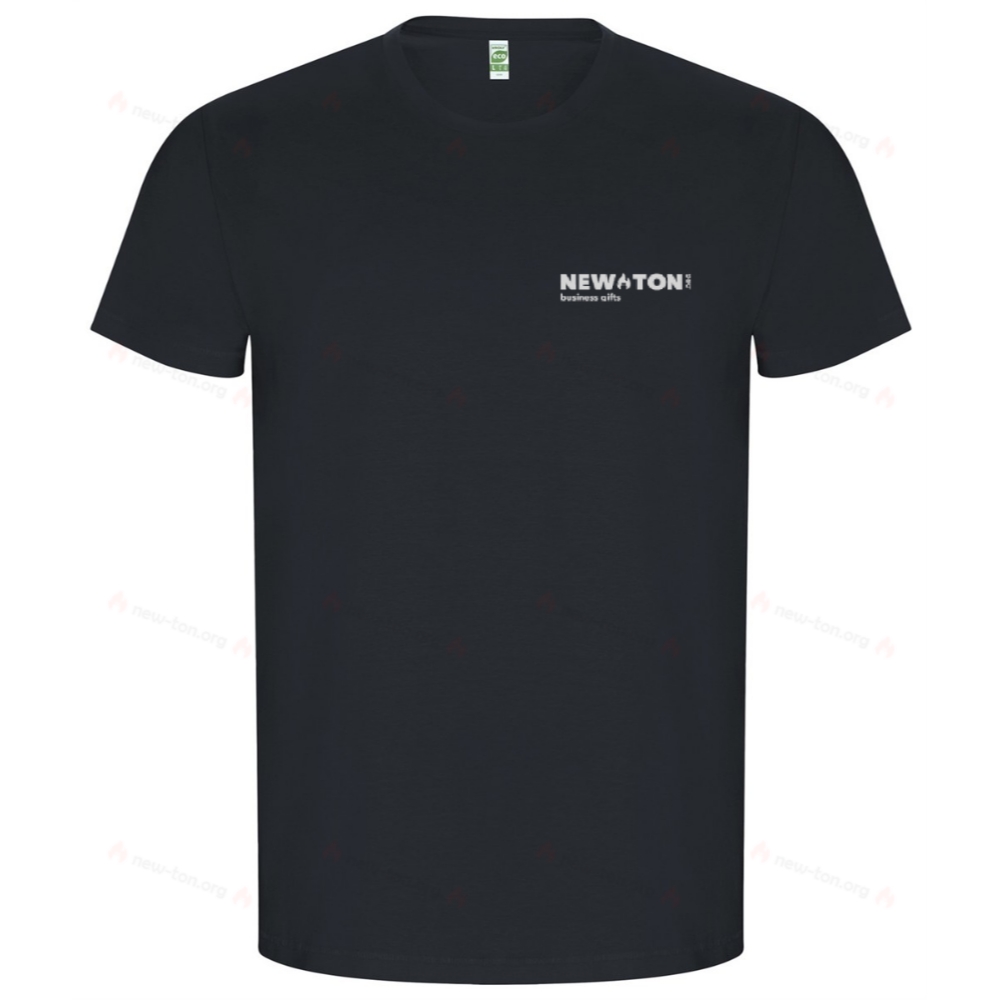 Золотая мужская футболка с коротким рукавом