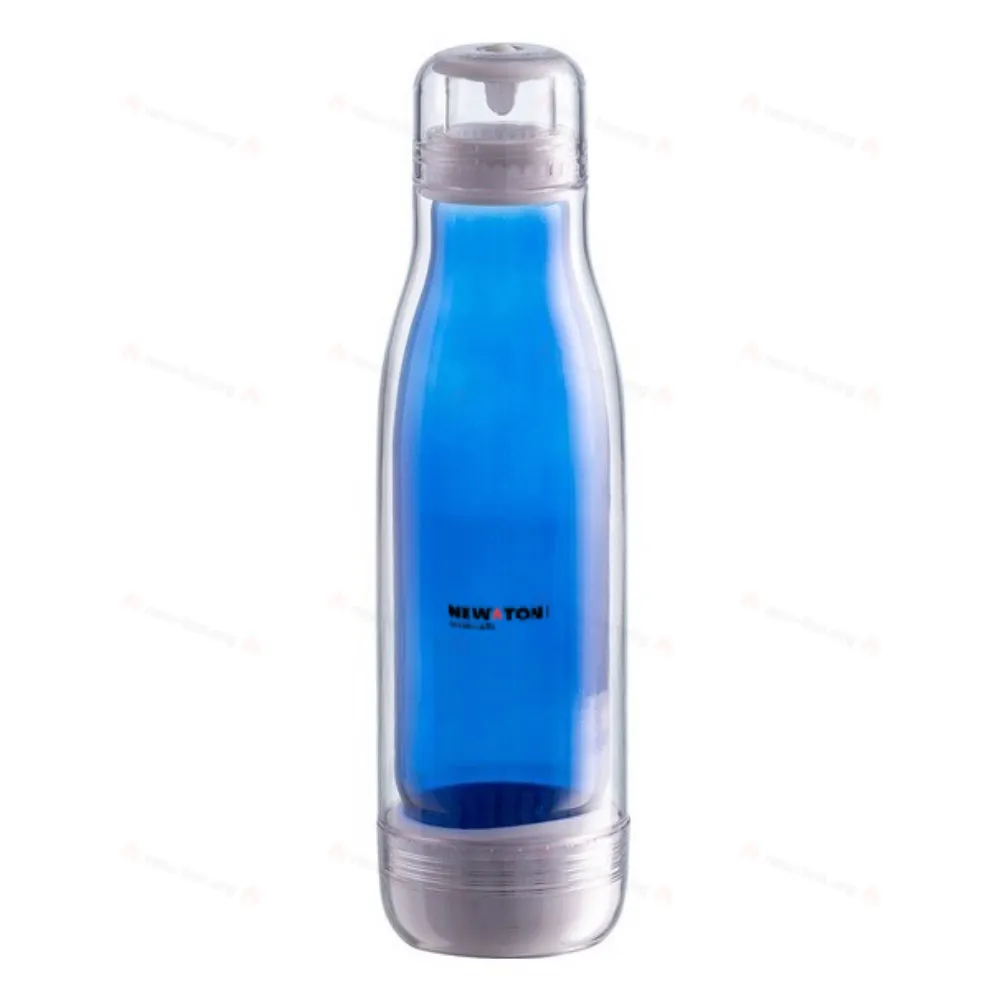 
                                            520 ml Smart glass bottle with outer tritan wall, blue
                                            