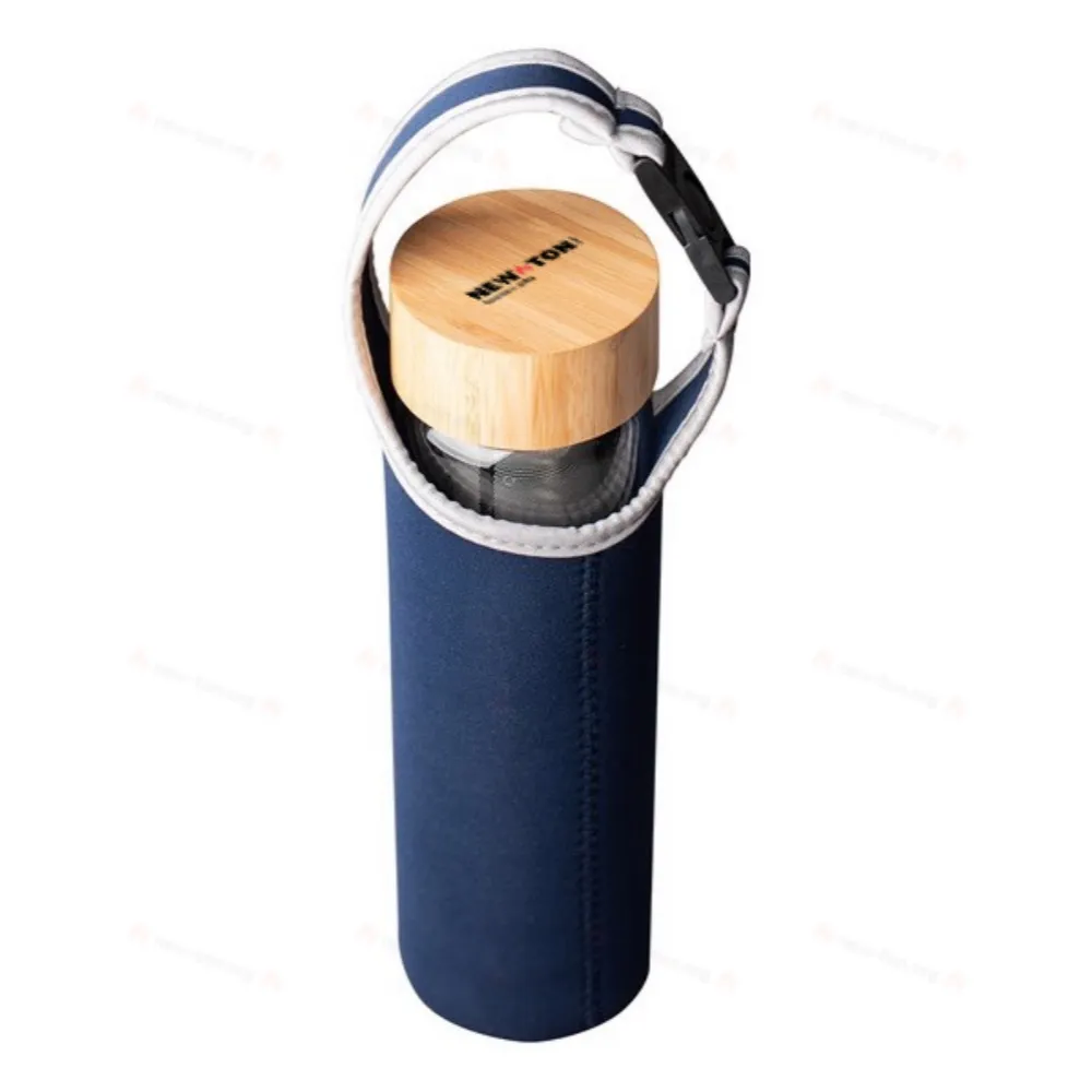 
                                            600 ml Gourmet glass bottle with tea infuser, dark blue
                                            