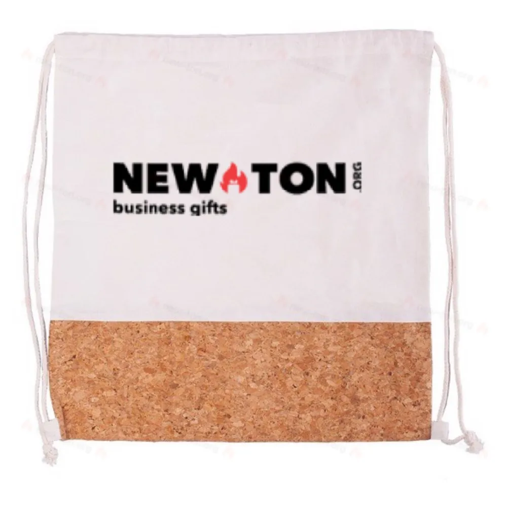 Сумка на шнурках из пробки Alfena, бежевый