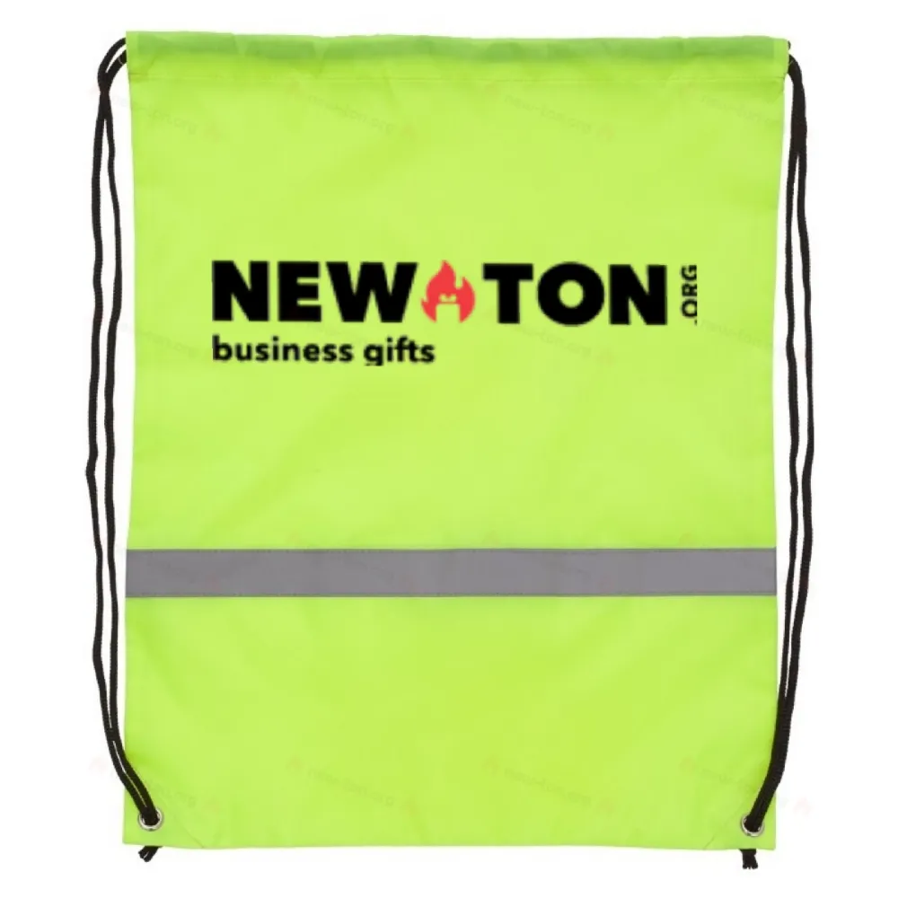 
                                            Promo backpack with reflective tape, yellow
                                            