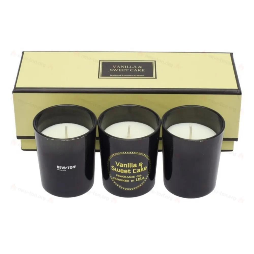 
                                            Scented candle set, beige
                                            