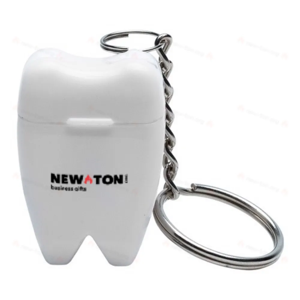 
                                            Toothy keychain with dental floss, white
                                            